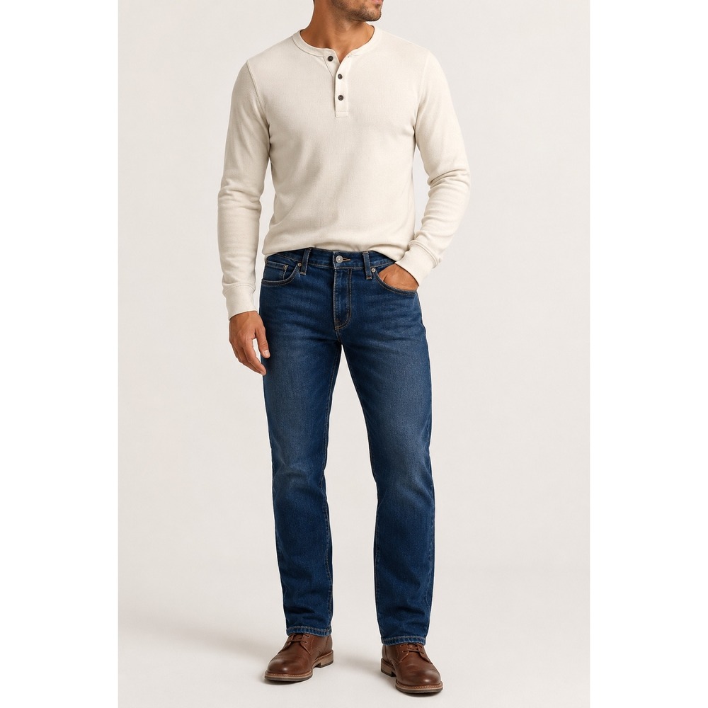 Devil-Dog Dungarees Mens Slim Fit Jeans Blue Medium Wash 36x32 Classic